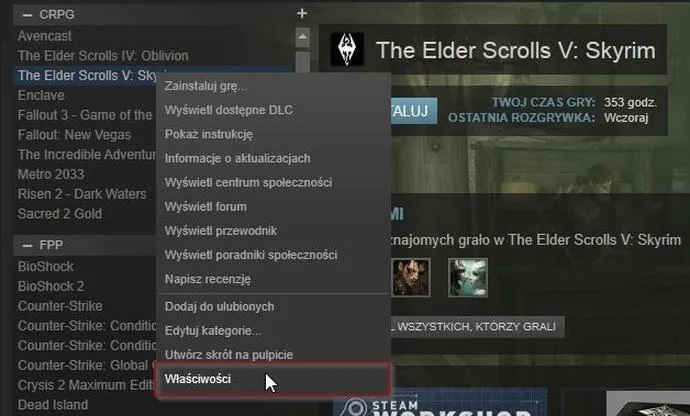 Automatyczne aktualizacje Steam