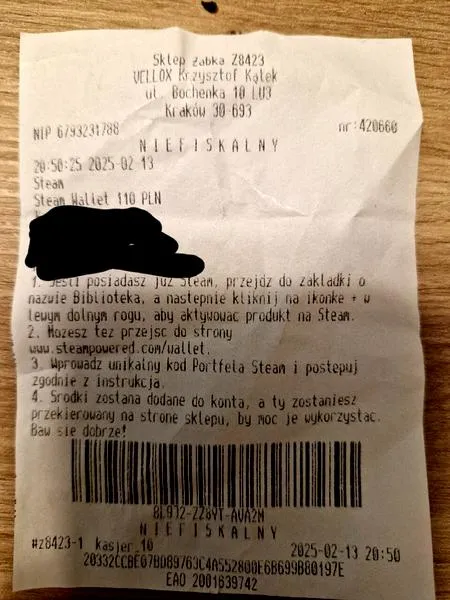 Bezpieczeństwo kodu Steam