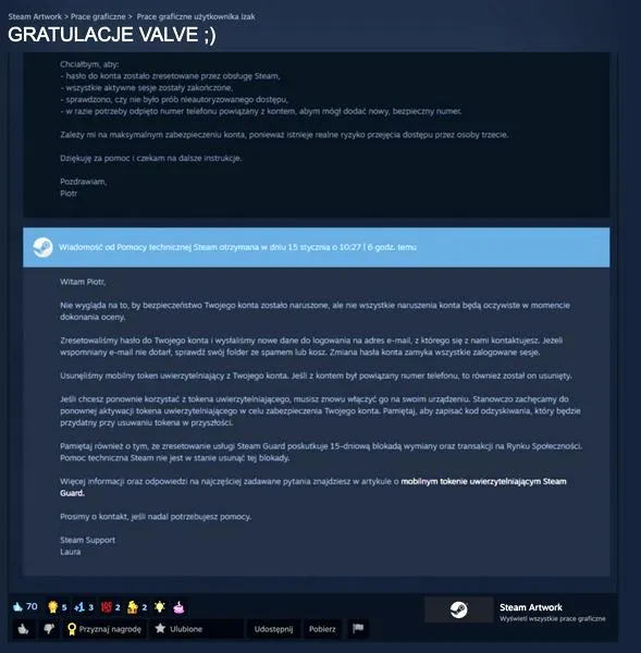 Bezpieczeństwo konta Steam