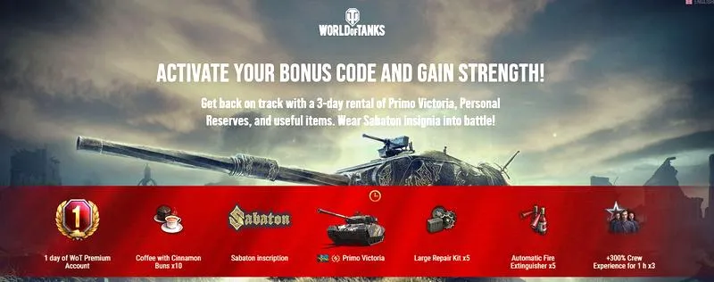 Kody do World of Tanks