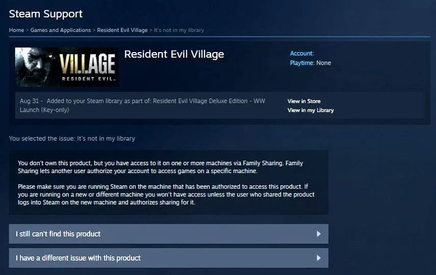 Kontakt z supportem Steam
