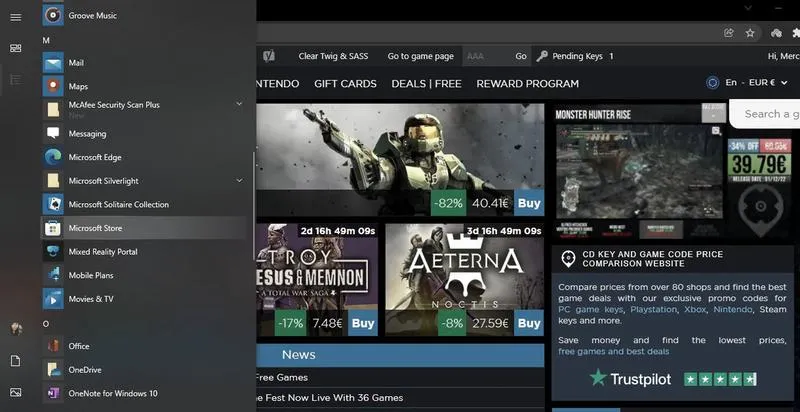 Odinstalowanie gier z Microsoft Store