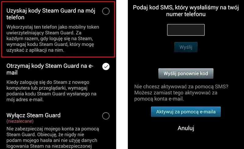 Odzyskiwanie konta Steam
