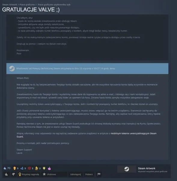 Odzyskiwanie konta Steam