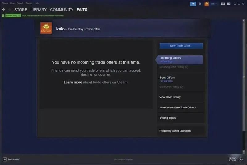 Trade link Steam