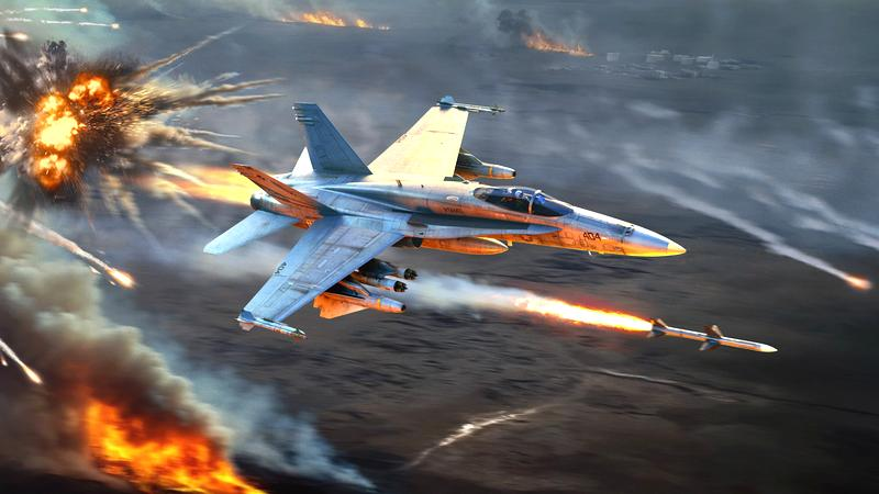 War Thunder dym